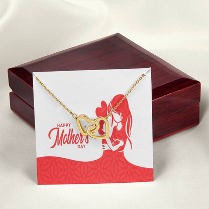 To My Mom Interlocking Hearts Necklace