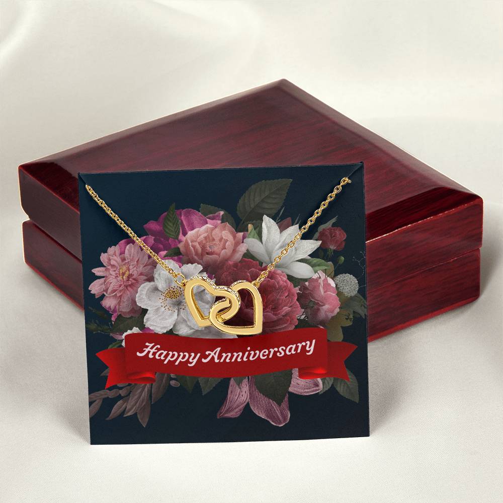 Happy Anniversary - Interlocking Hearts Necklace