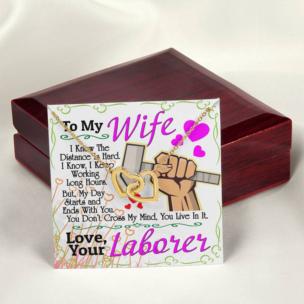 Laborer'S Wife - Interlocking Heart Necklace Interlocking Hearts Necklace