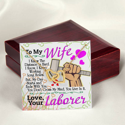 Laborer'S Wife - Interlocking Heart Necklace Interlocking Hearts Necklace