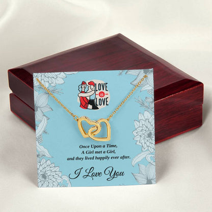 Interlocked Hearts - Once Upon A Time - Love Is Love Interlocking Hearts Necklace