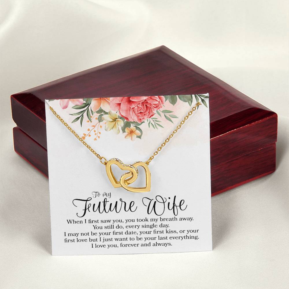 Interlocking Hearts - To Future Wife Interlocking Hearts Necklace