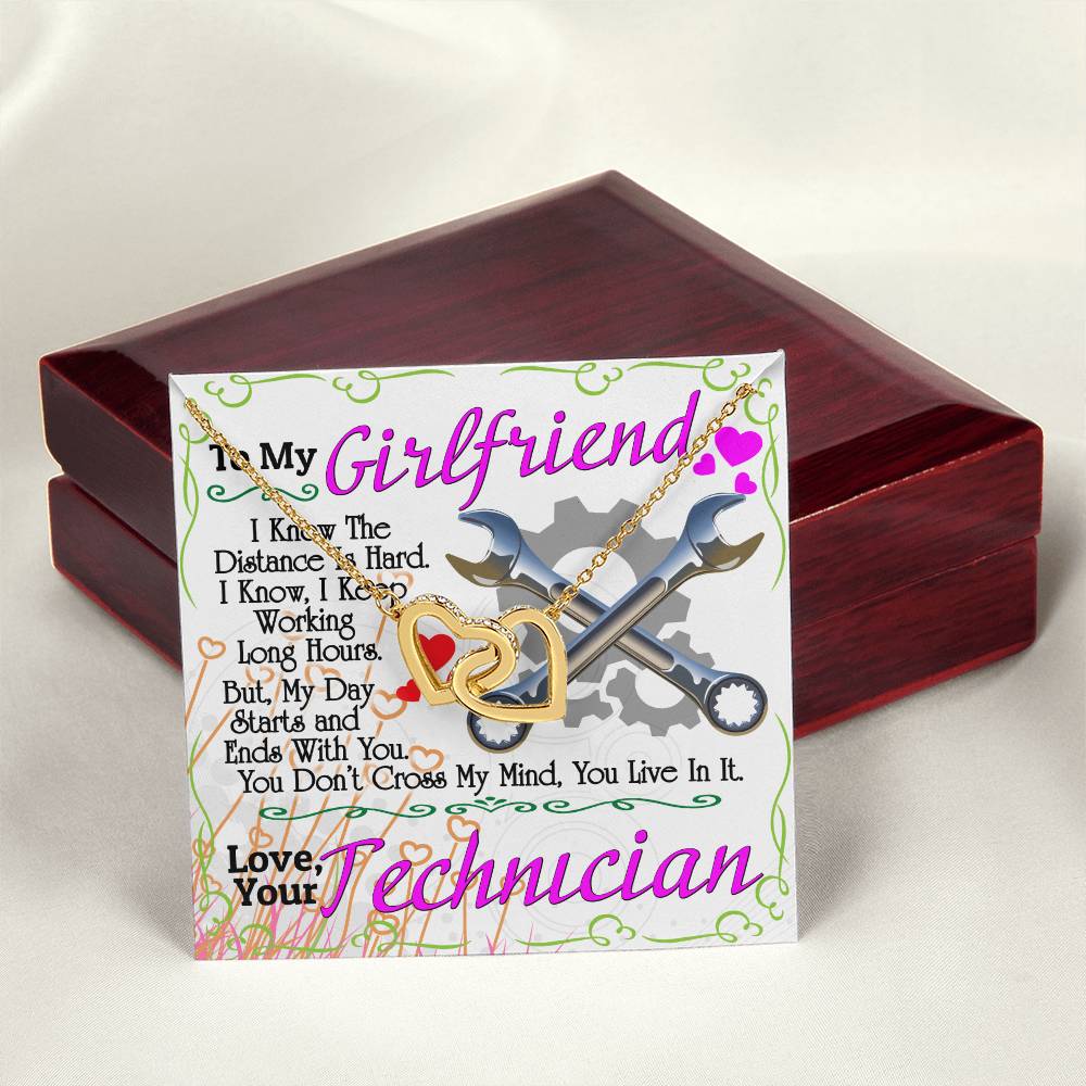 Technician'S Girlfriend - Interlocking Heart Necklace Interlocking Hearts Necklace