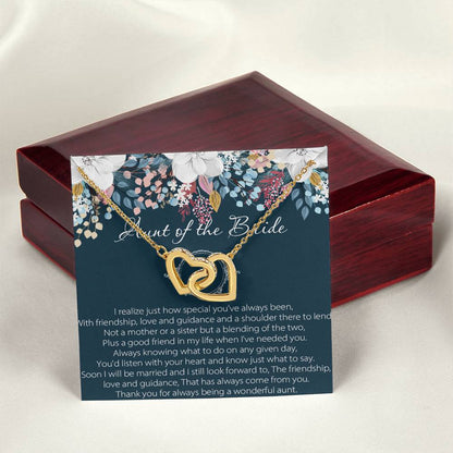Aunt Of Bride Gift Aunt Of The Bride Necklace Aunt Interlocking Hearts Necklace Wedding Giftaunt Gift For Your Wedding Wedding Gift Aunt