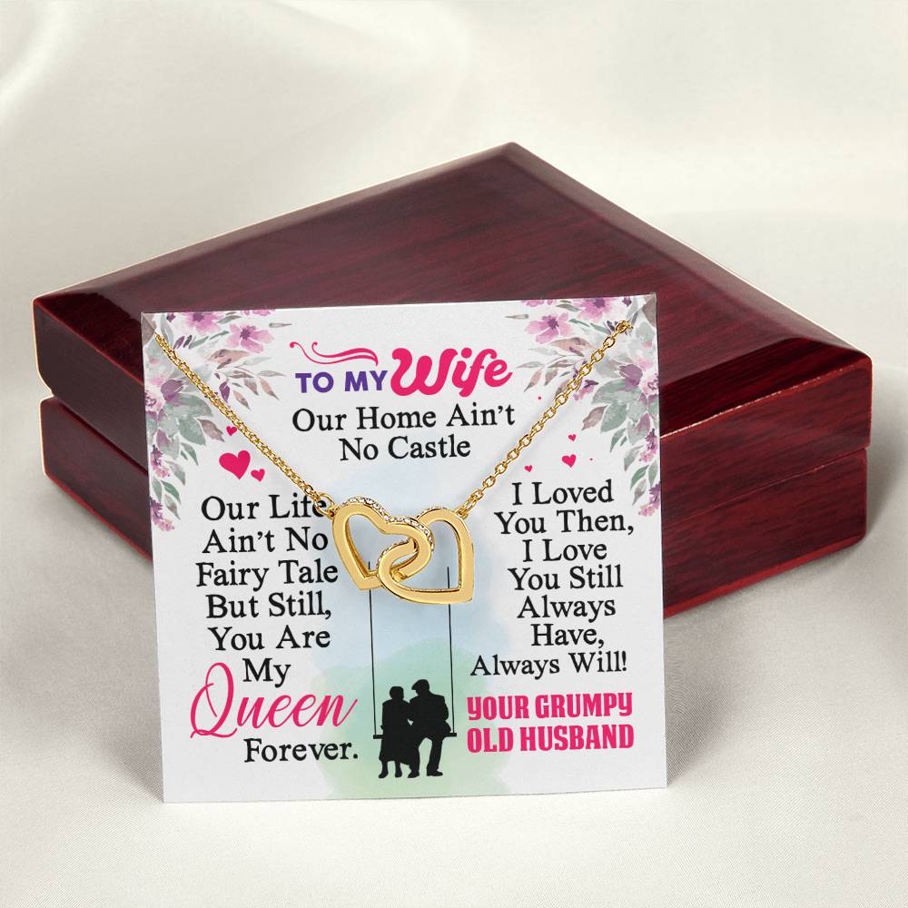 Gift For Wife - Interlocking Heart Necklace Interlocking Hearts Necklace