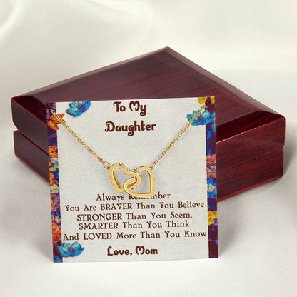 Mother & Daughter Necklace Interlocking Hearts Necklace
