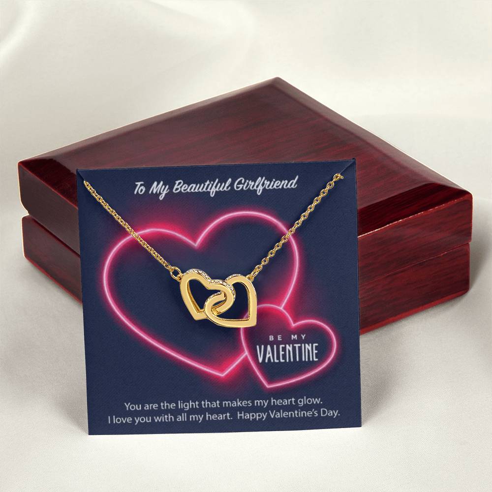 Luxury Hearts Necklace Interlocking Hearts Necklace