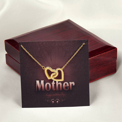 To My Mother My Everything Interlocking Hearts Necklace