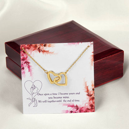 Together Until The End Of Time - Ih Interlocking Hearts Necklace