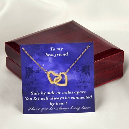 Virgo To Virgo Best Friend Interlocked Hearts Necklace Interlocking Hearts Necklace