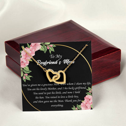 To Boyfriend'S Mom Interlocked Necklace Interlocking Hearts Necklace