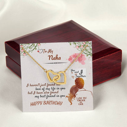 Birthday Gift - Forever Love Necklace Interlocking Hearts Necklace