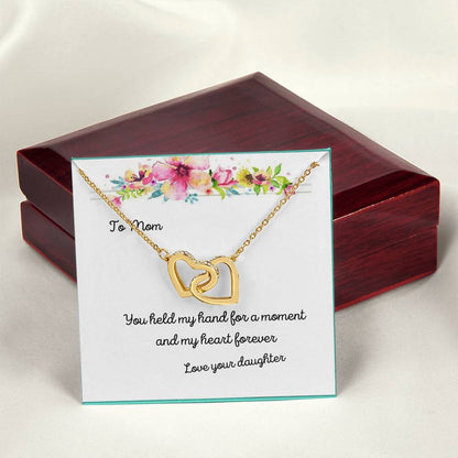 Hand-N-Heart Two Hearts Necklace Interlocking Hearts Necklace
