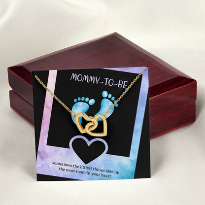 Best Gift For Future Mom Interlocking Hearts Necklace