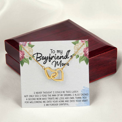 Gift For Boyfriend'S Mom Boyfriend'S Mom Gift To My Boyfriends Mom Gift Mother'S Day Gift For Boyfriends Mom Boyfriend Mom Gift Interlocking Hearts Necklace
