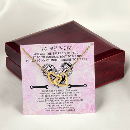 Key To Ignition Hearts Interlocking Hearts Necklace