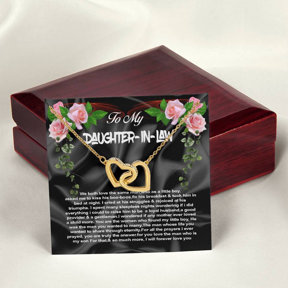 Daughter-In-Law Interlocking Hearts Necklace