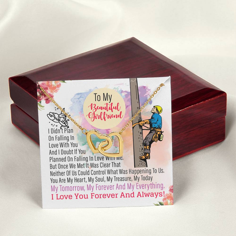 Lineman'S Girlfriend - Interlocking Heart Necklace Interlocking Hearts Necklace