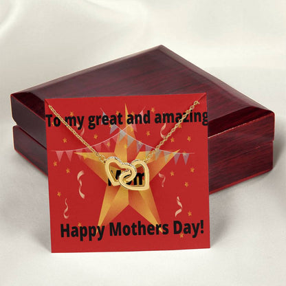 Two Hearts Necklace Interlocking Hearts Necklace