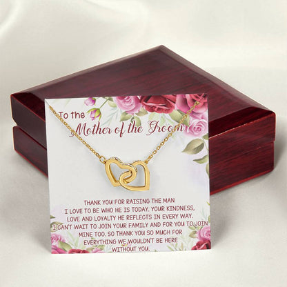 Mother Of The Groom Necklace Mother Of The Groom Jewelry Box Mother In Law Wedding Gift Mother In Law Interlocking Hearts Necklace Gifts