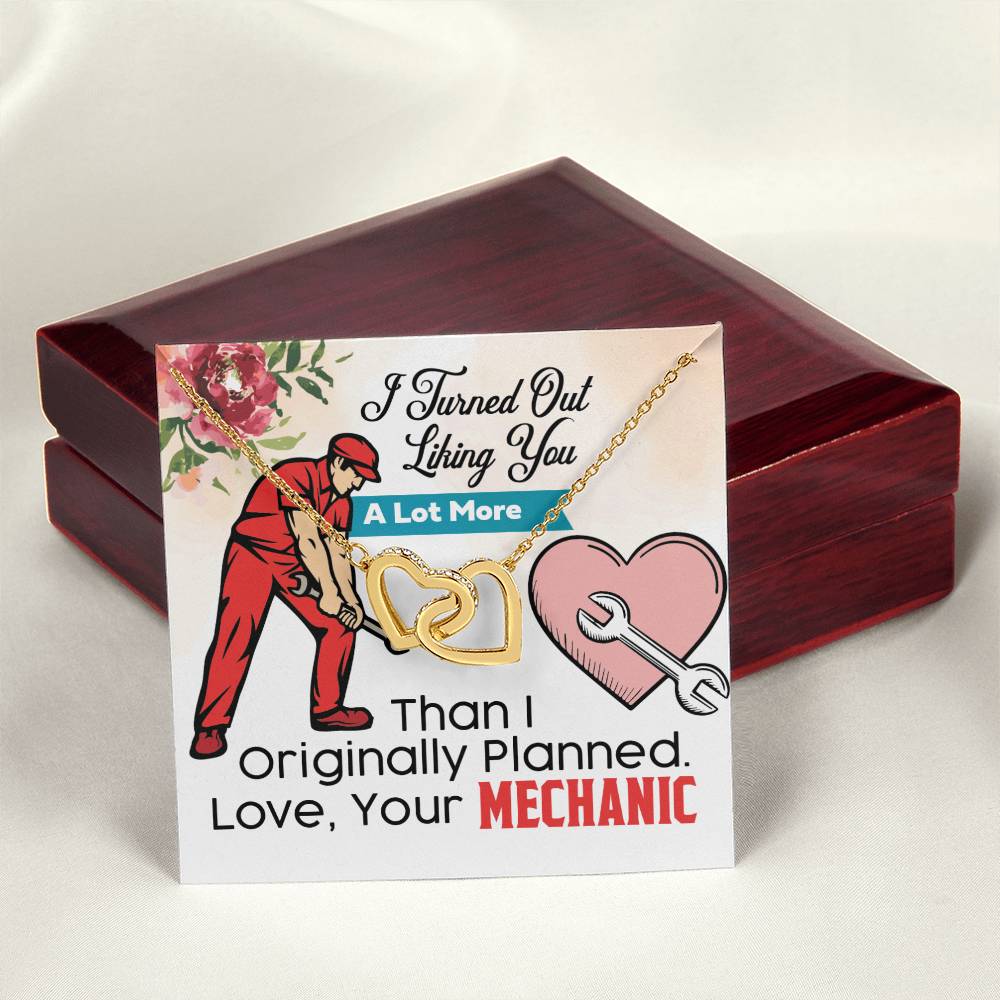 Mechanic'S Girlfriend- Interlocking Heart Necklace Interlocking Hearts Necklace