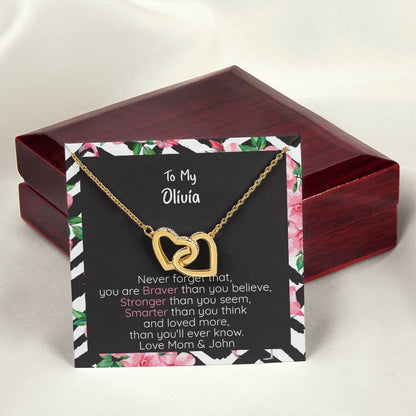 Olivia Braver Interlocking Hearts Necklace