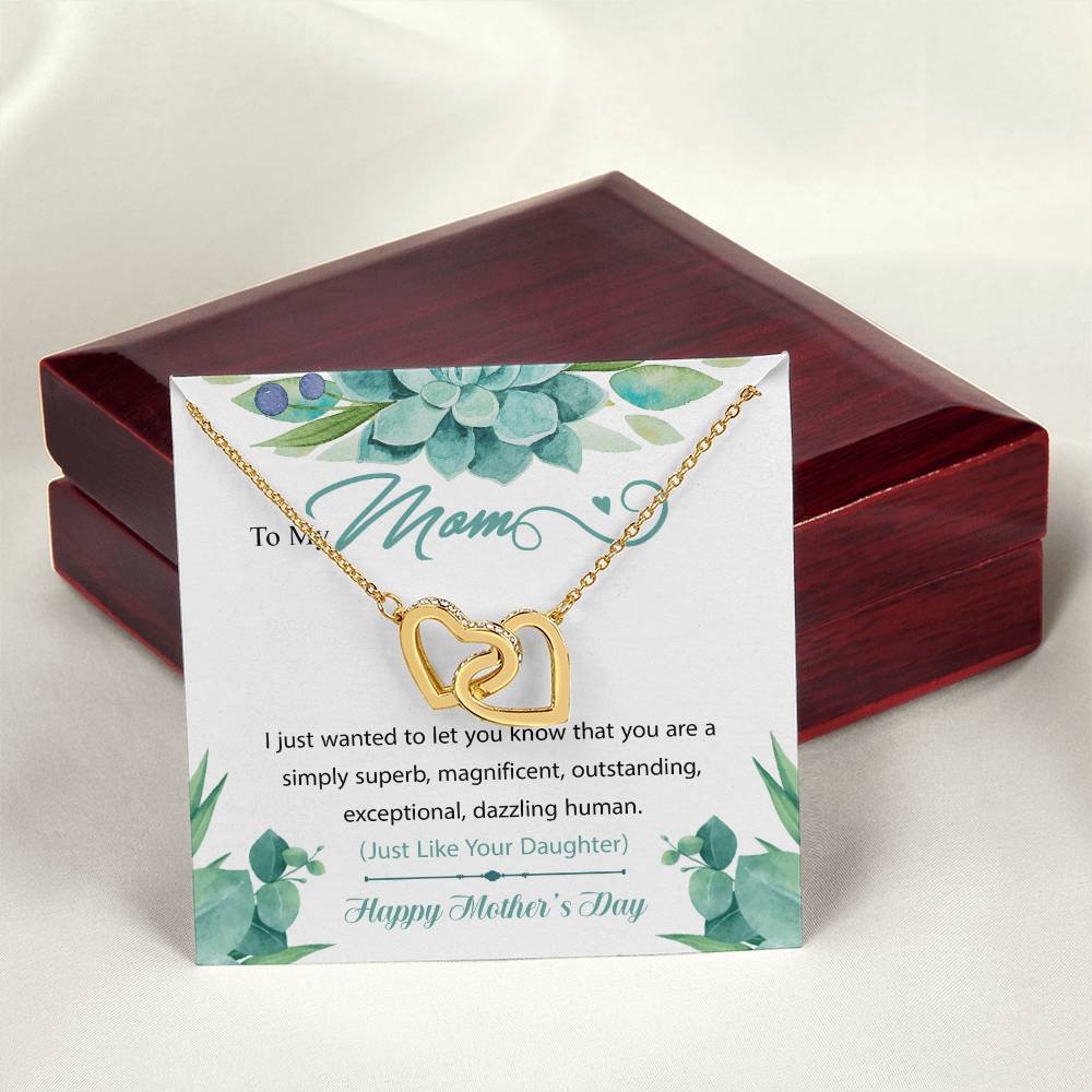 Interlocking Hearts To My Mom I Just Wanted To Let You Know That You Are A Simply Superb Interlocking Hearts Necklace
