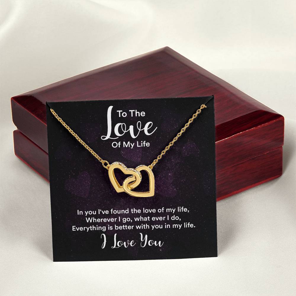To My Beautiful Girlfriend Love Knot Necklace Anniversary Gift For Girlfriend Christmas Girlfriend Gift Gift For Girlfriend Interlocking Hearts Necklace