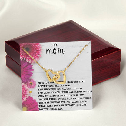 Limited Mothers Day Stock Interlocking Hearts Necklace