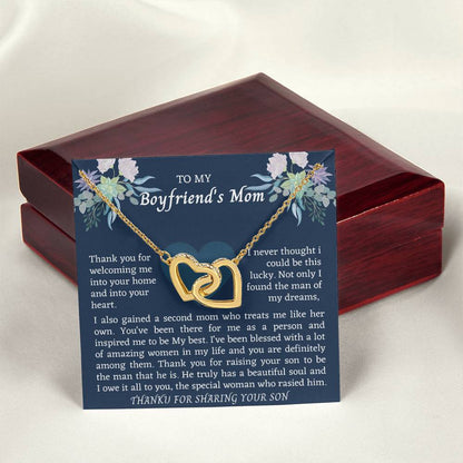 Interlocking Boyfriend Mom Interlocking Hearts Necklace