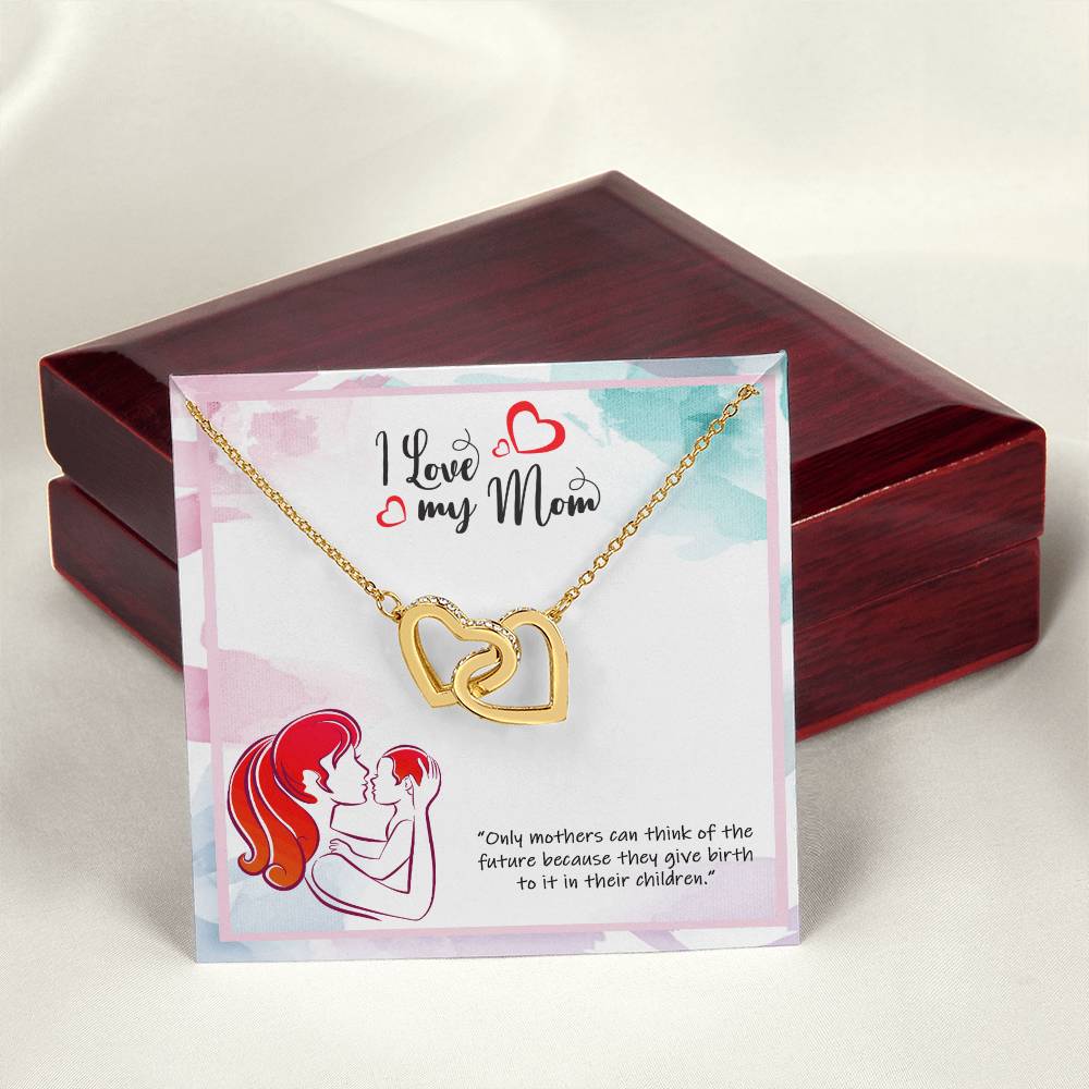 Wishing You Happy Mother'S Day - Necklace Interlocking Hearts Necklace