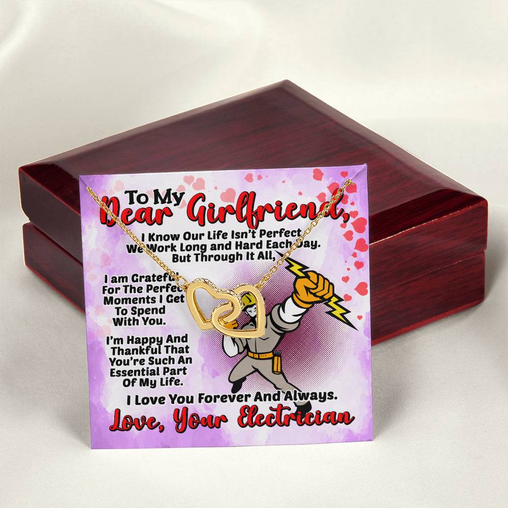 Electrician'S Girlfriend- Interlocking Heart Necklace Interlocking Hearts Necklace