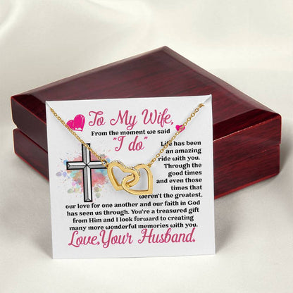 Gift For Wife - Interlocking Heart Necklace Interlocking Hearts Necklace