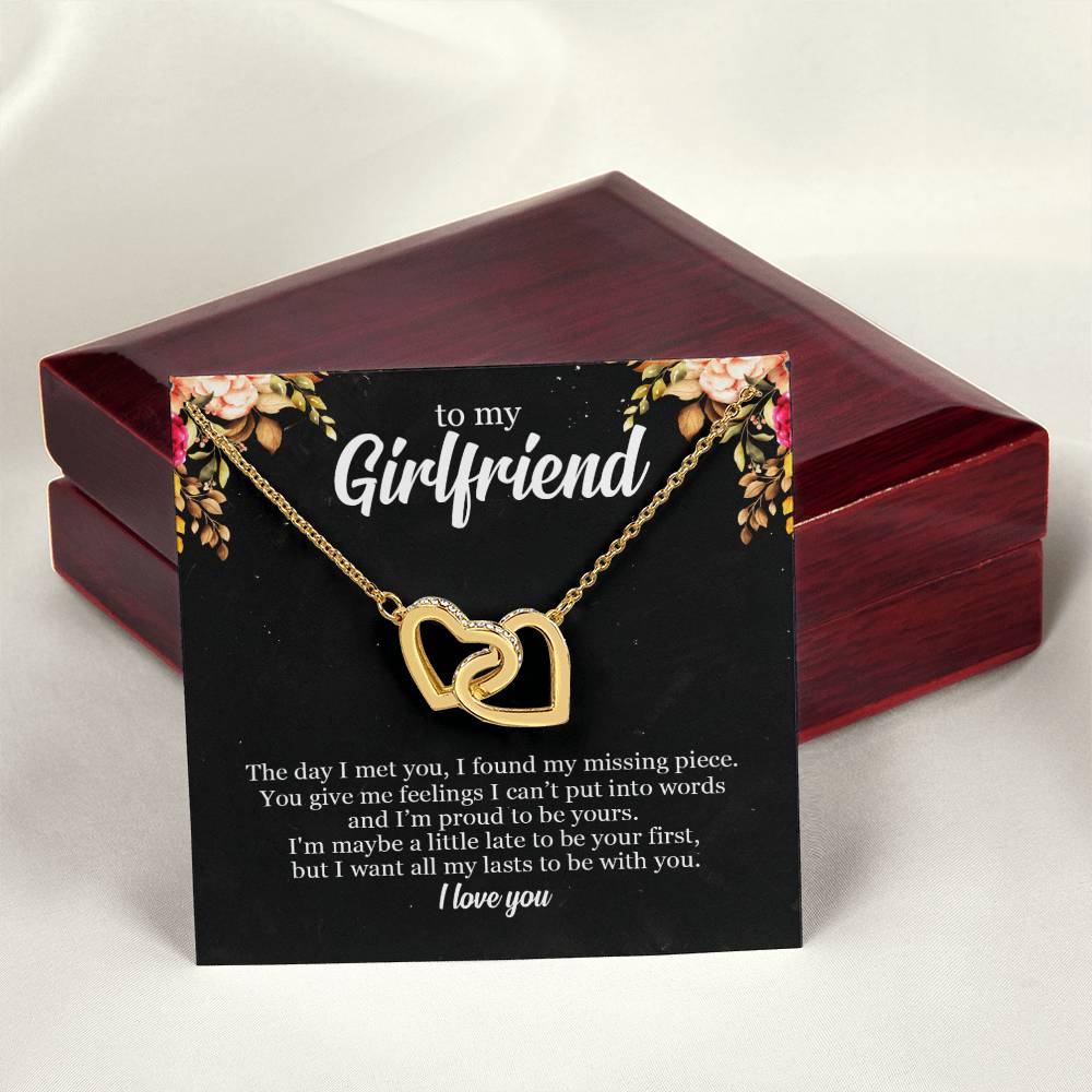To My Future Wife - Premium Lovecube Necklace - So19 Interlocking Hearts Necklace