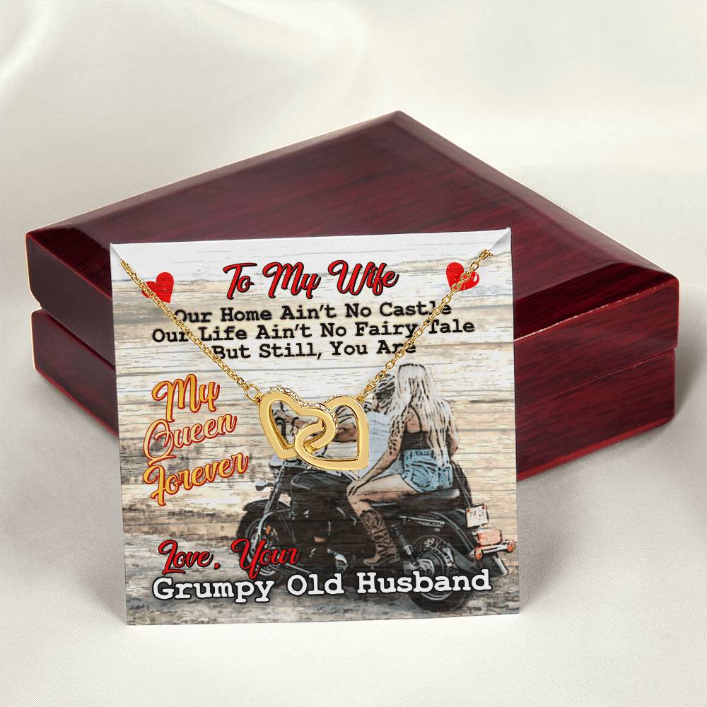 Biker'S Wife - Interlocking Heart Necklace Interlocking Hearts Necklace