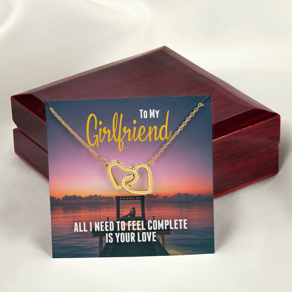 Perfect Gift For Girlfriend - Interlocking Hearts Necklace