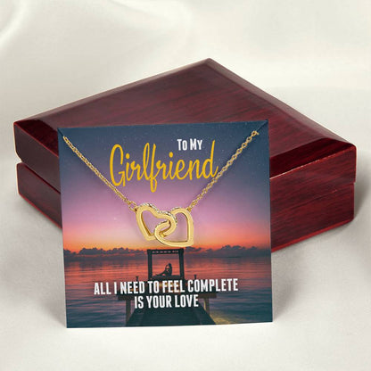 Perfect Gift For Girlfriend - Interlocking Hearts Necklace