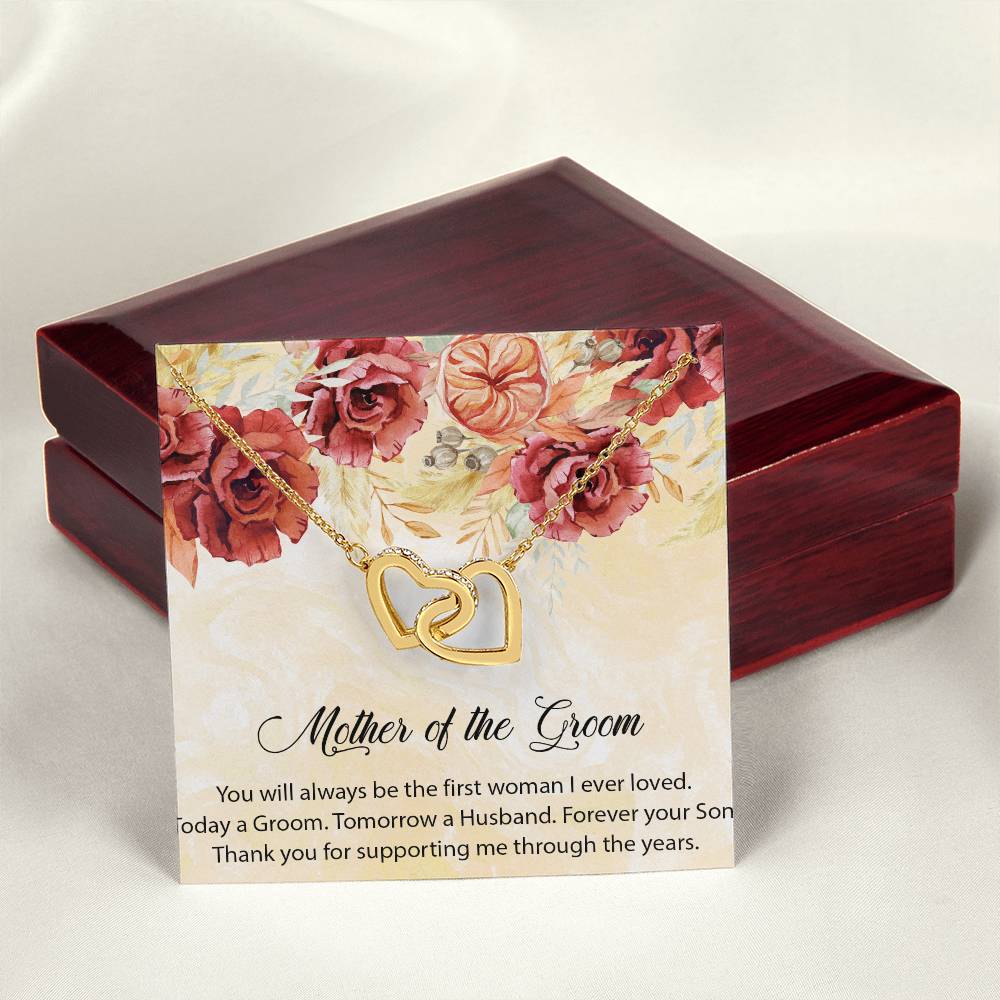 Mother Of The Groom Necklace Mom Of The Groom Wedding Giftmother In Law Interlocking Hearts Necklace Giftpersonalized Mother Of The Groom