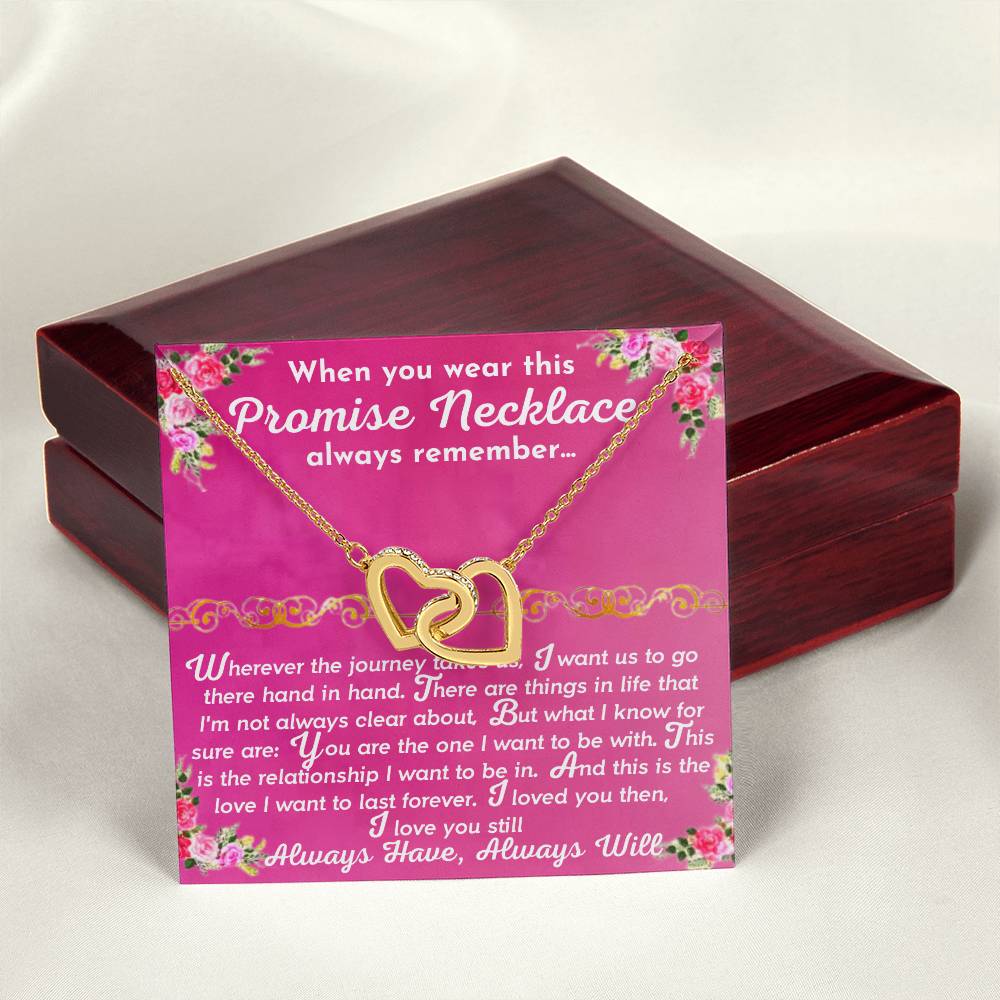 The Promise Necklace Interlocking Hearts Necklace