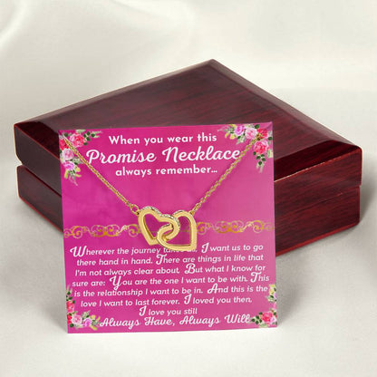 The Promise Necklace Interlocking Hearts Necklace