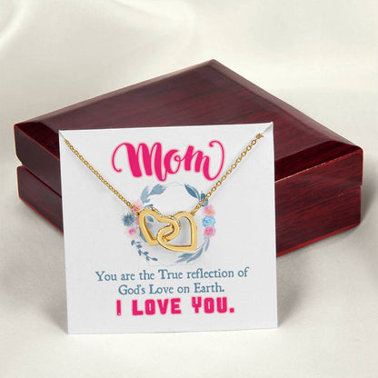Gift For Mom - Interlocking Hearts Necklace