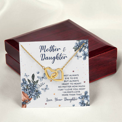 Interlocking Hearts Mother And Daughter Not Always Eye To Eye Interlocking Hearts Necklace