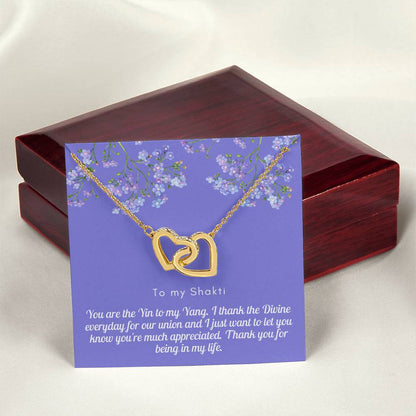 Light Shakti-Less Likely Interlocking Hearts Necklace