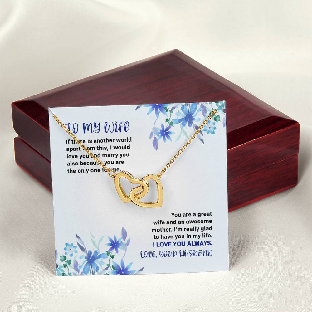 If There Is Another World - Inter-Locking Heart Necklace Interlocking Hearts Necklace