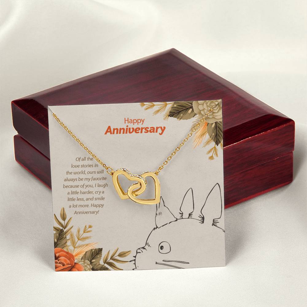 Totoro Anniversary Edition My Favorite Story Of Us - Interlocking Hearts Necklace