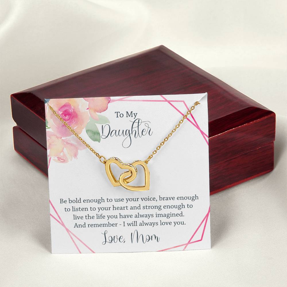 Interlocking Heart Necklace - Be Bold Enough Interlocking Hearts Necklace