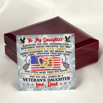 Veteran'S Daughter - Interlocking Heart Necklace Interlocking Hearts Necklace