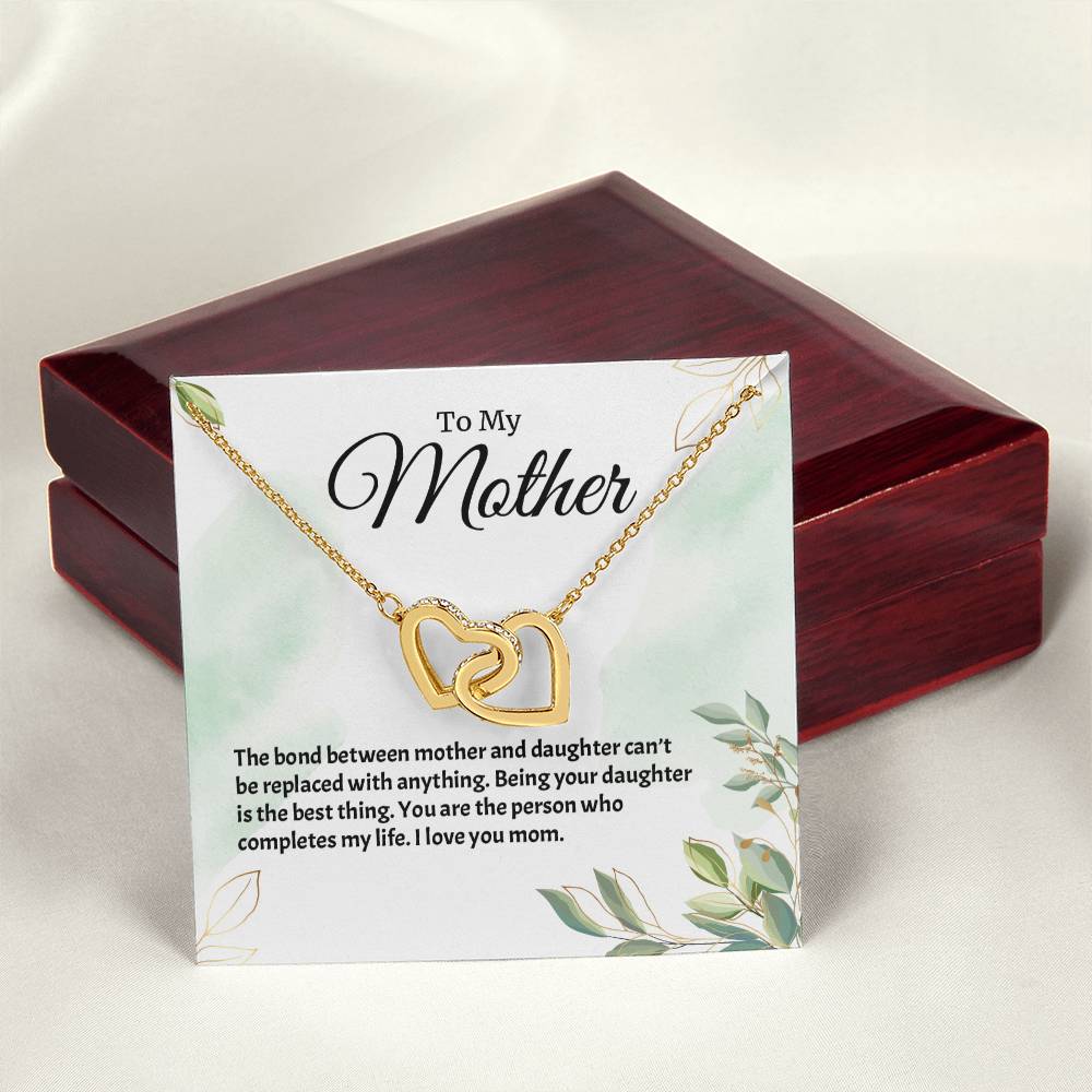 Interlocking Hearts Necklace For Mother