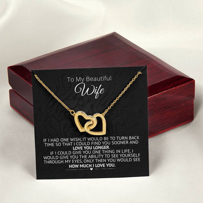Love You Longer - Interlocked Hearts Necklace Interlocking Hearts Necklace