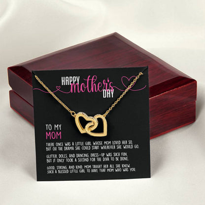 Limited Time - Happy Mother'S Day To My Mom - Necklace Interlocking Hearts Necklace